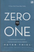 Zero to One : Membangun Stratup Membangun Masa Depan